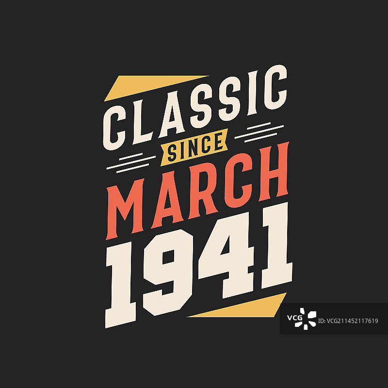 1941年3月诞生的经典复古风图片素材