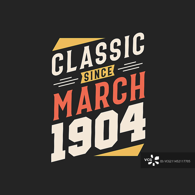 经典复古，1904年3月出生图片素材