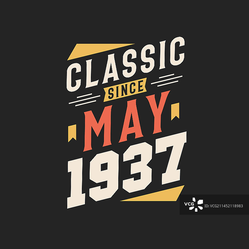 1937年5月以来的复古经典图片素材