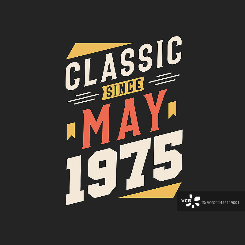 1975年5月出生，复古经典图片素材