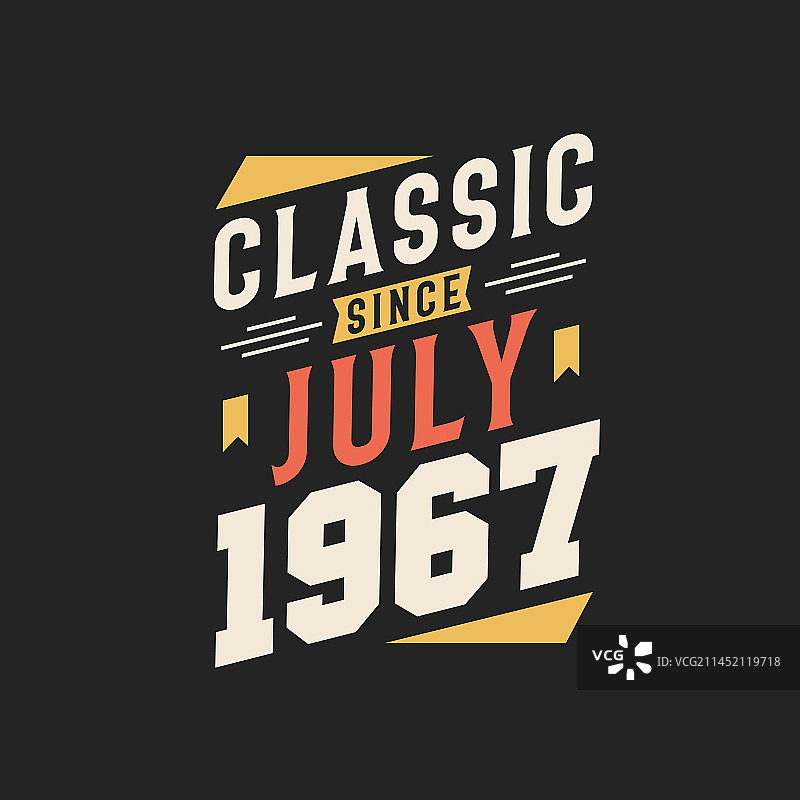 1967年7月以来的复古经典图片素材