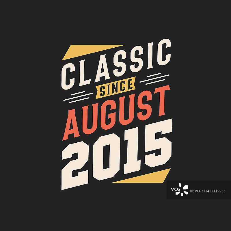 经典复古2015年8月出生图片素材