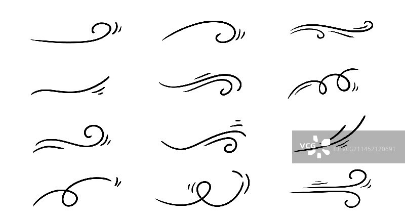 手绘涂鸦风线稿素材图片素材