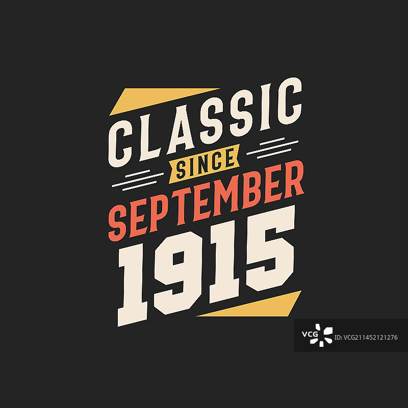 始于1915年9月的经典图片素材