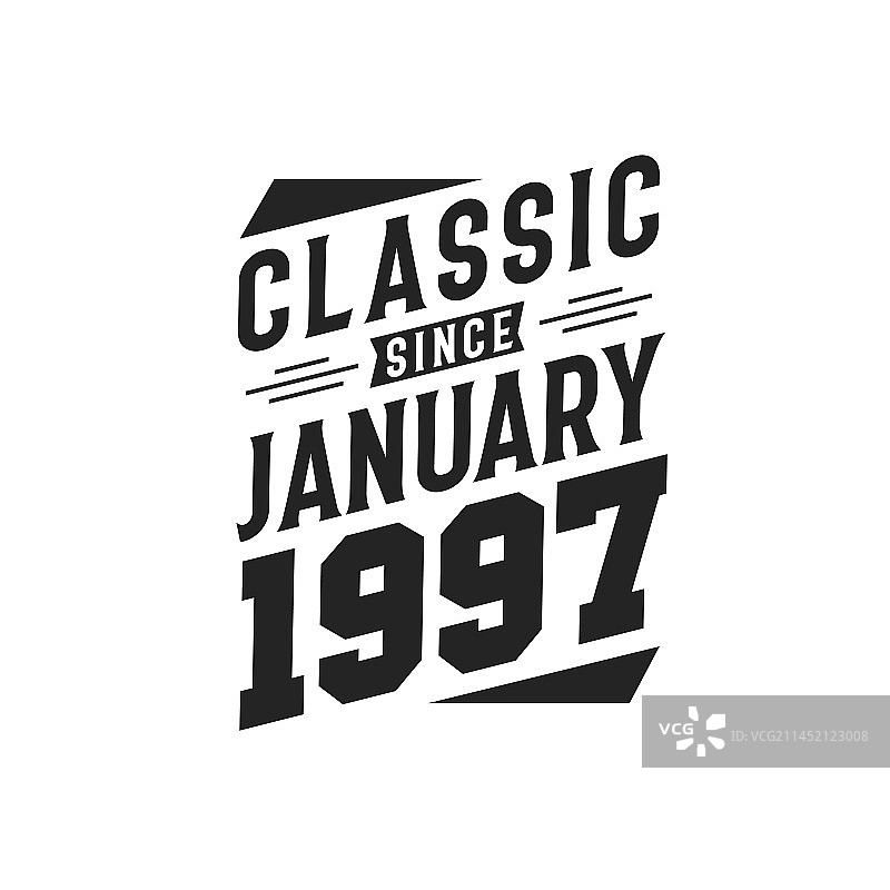 1997年1月出生，经典永存图片素材