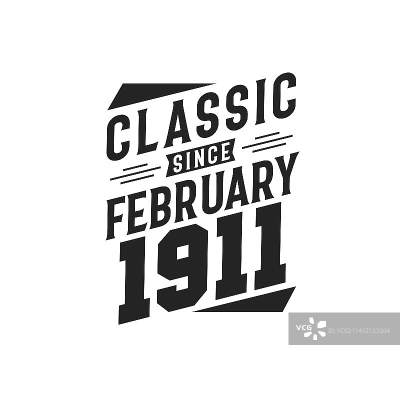 1911年2月出生复古纪念图片素材