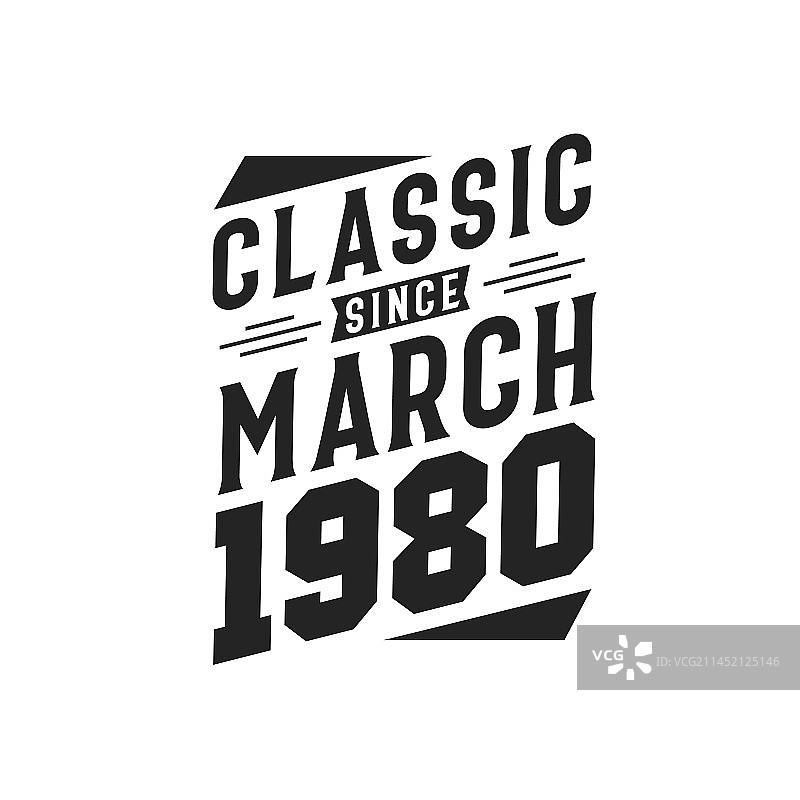 1980年3月出生的复古经典设计图片素材