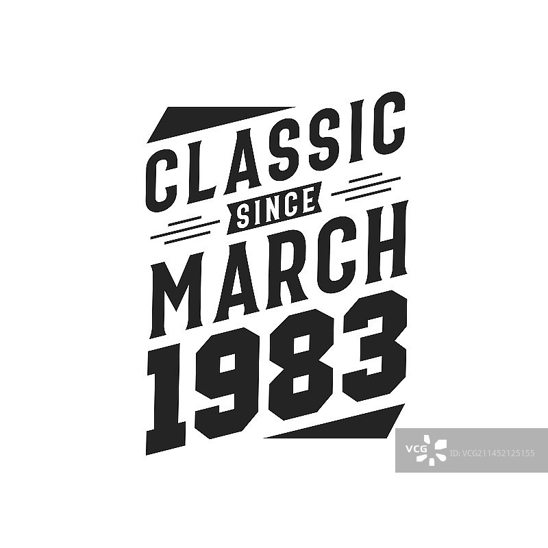 1983年3月出生的复古经典图片素材