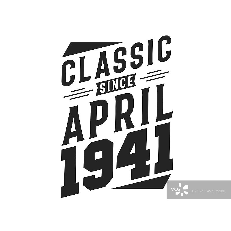 经典复古1941年4月出生图片素材