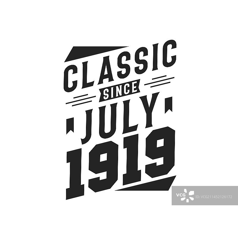 1919年7月以来的复古经典图片素材