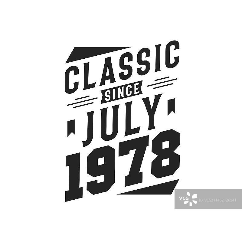 1978年7月以来的复古经典图片素材