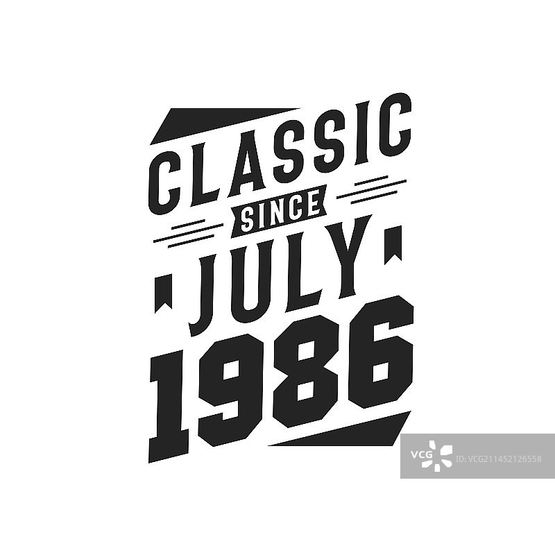 1986年7月以来经典复古风图片素材