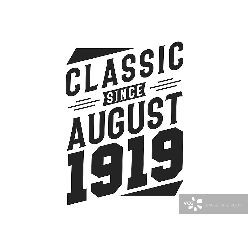始于1919年8月的经典图片素材