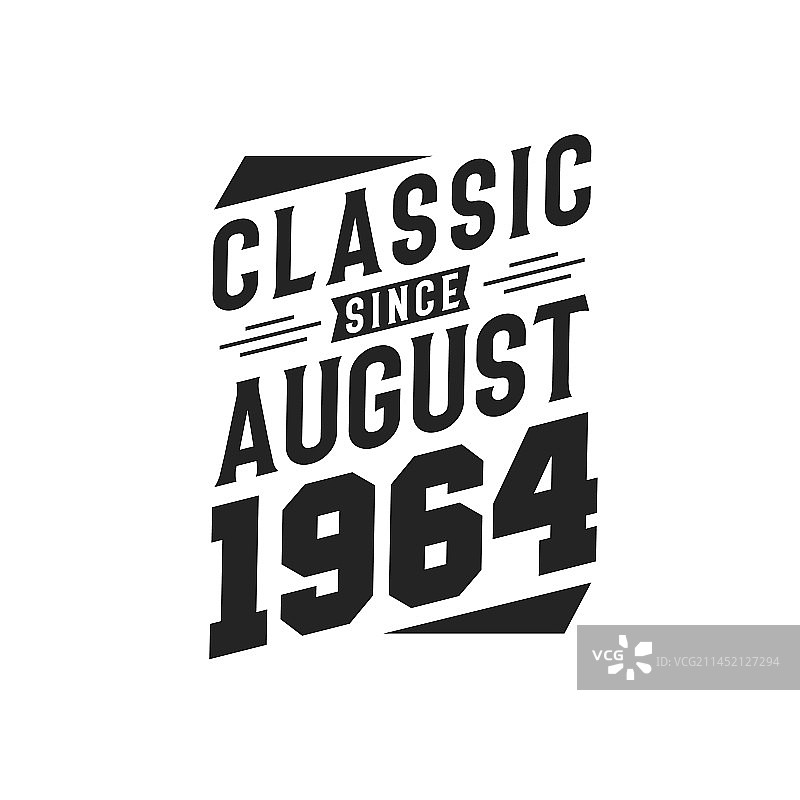 1964年8月出生复古经典图片素材