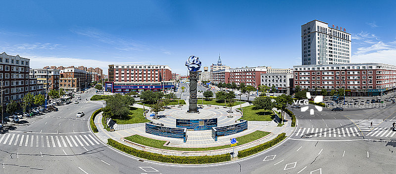 公主岭解放广场图片素材