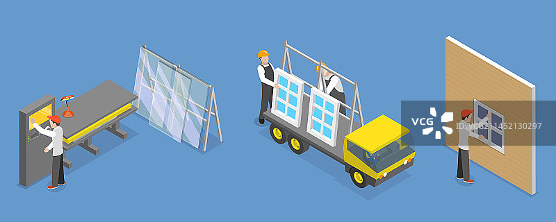 三维等距平面概念图片素材