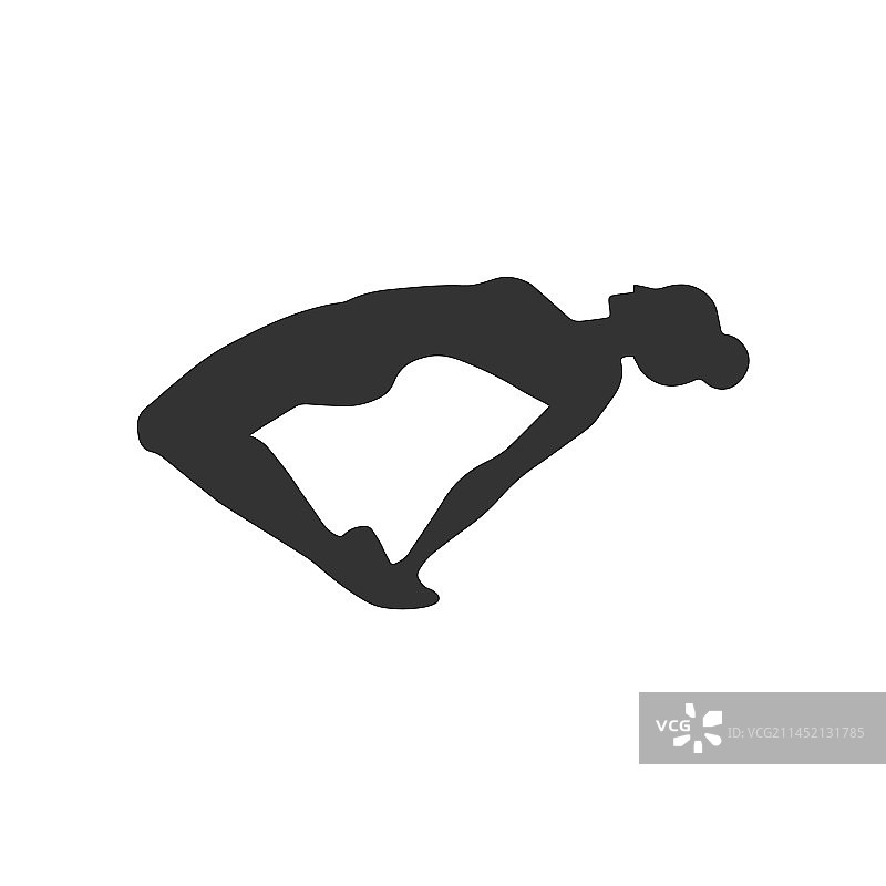 做瑜伽健身的苗条运动型年轻女人图片素材