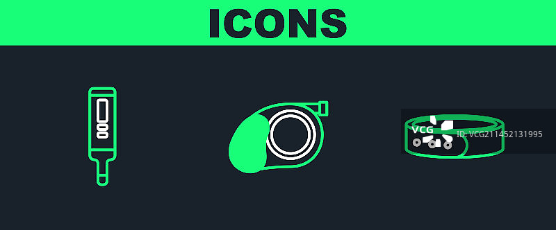 带名牌的项圈和医疗数字化图片素材