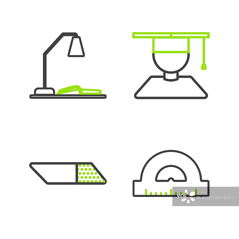 用于测量角度的量角器网格线图片素材