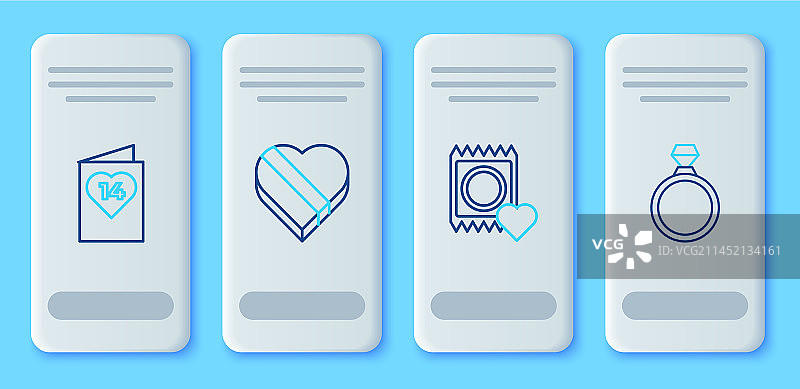 糖果、心形盒子图片素材