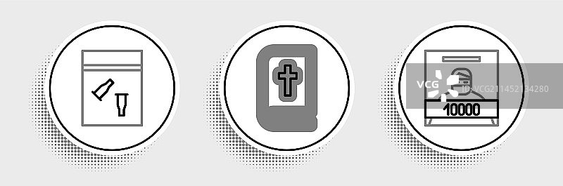 通缉海报、证据袋和子弹设计图片素材