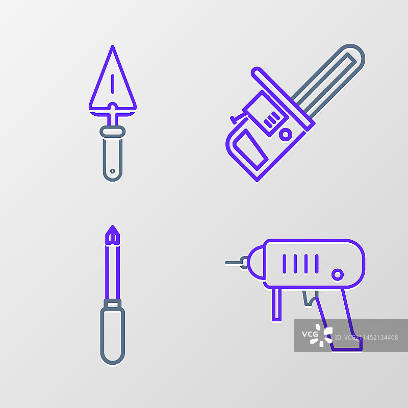 电钻螺丝刀套装图片素材