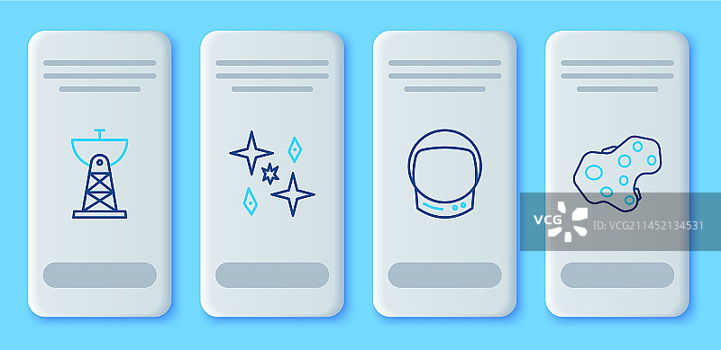 航线星球宇航员头盔卫星天线图片素材