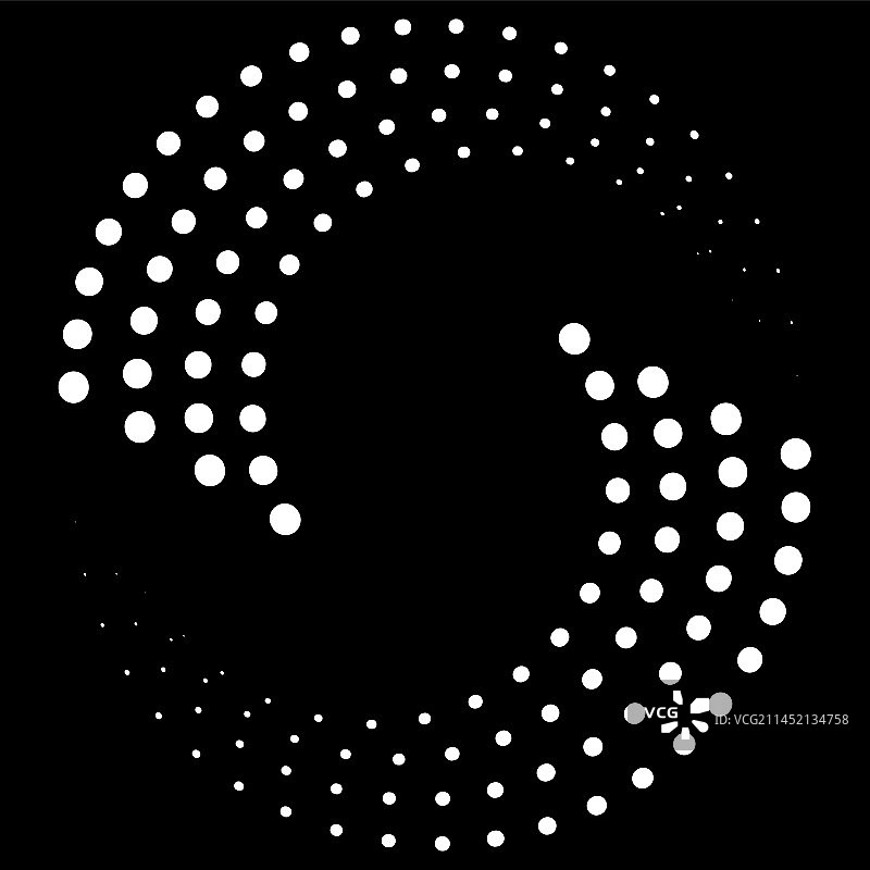 潮流波点圆形图案边框图片素材