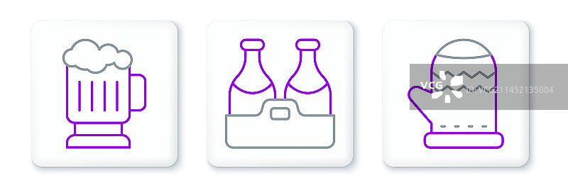 圣诞手套木制啤酒杯素材图片素材