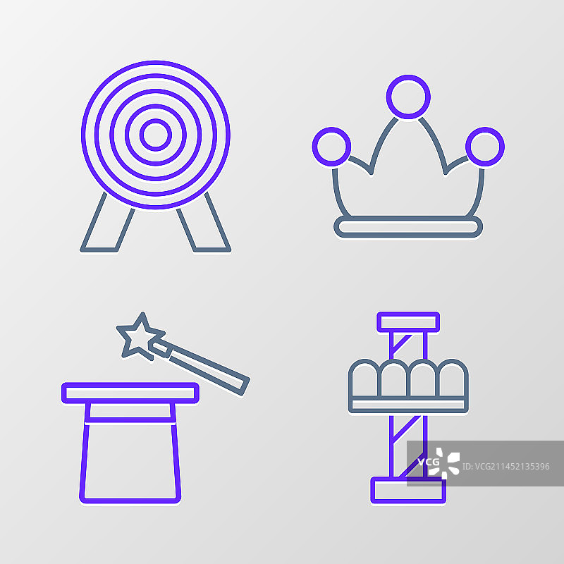 旋转木马魔术帽和魔杖图片素材