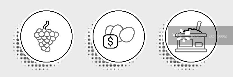 鱼子酱罐头葡萄水果图片素材