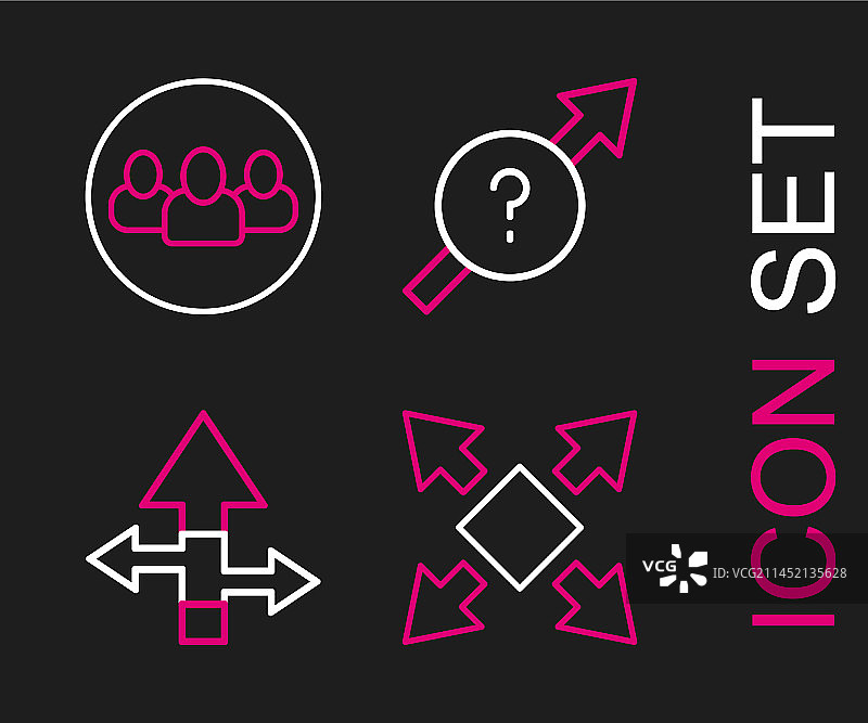 多方向箭头图片素材