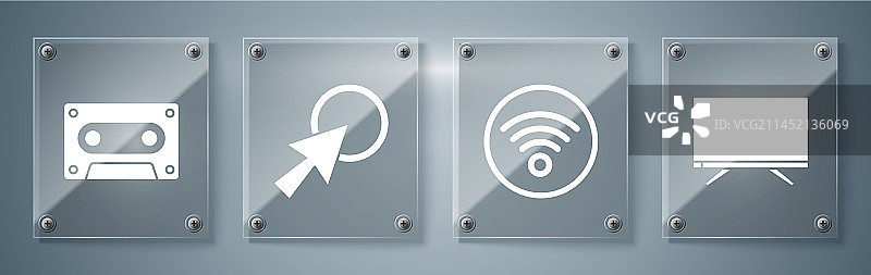 智能电视Wi-Fi无线网络设置图片素材