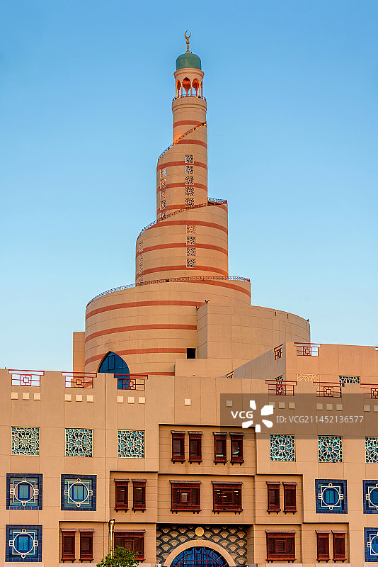 亚洲卡塔尔多哈伊斯兰文化中心图片素材