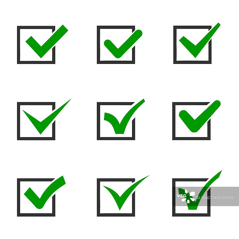 复选标记集合图片素材