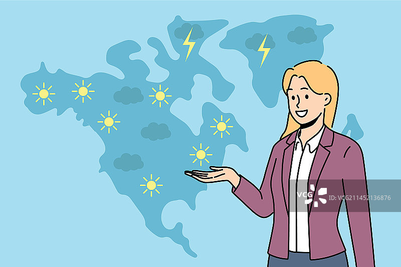 天气预报员图片素材
