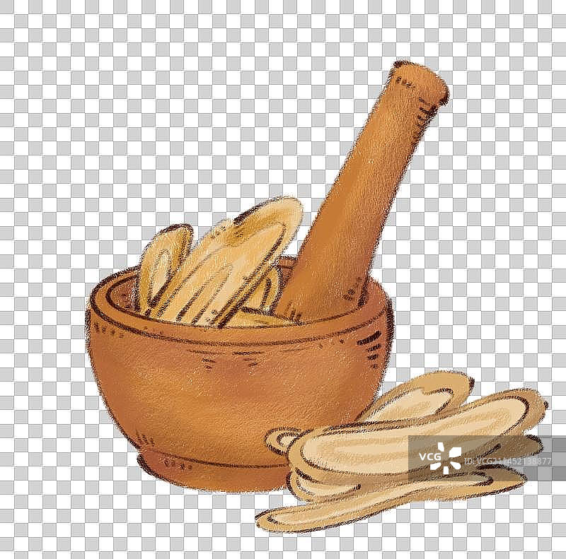 手绘传统中医中药材汤药插画图片素材