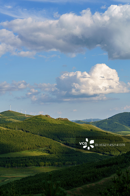 张北草原天路图片素材