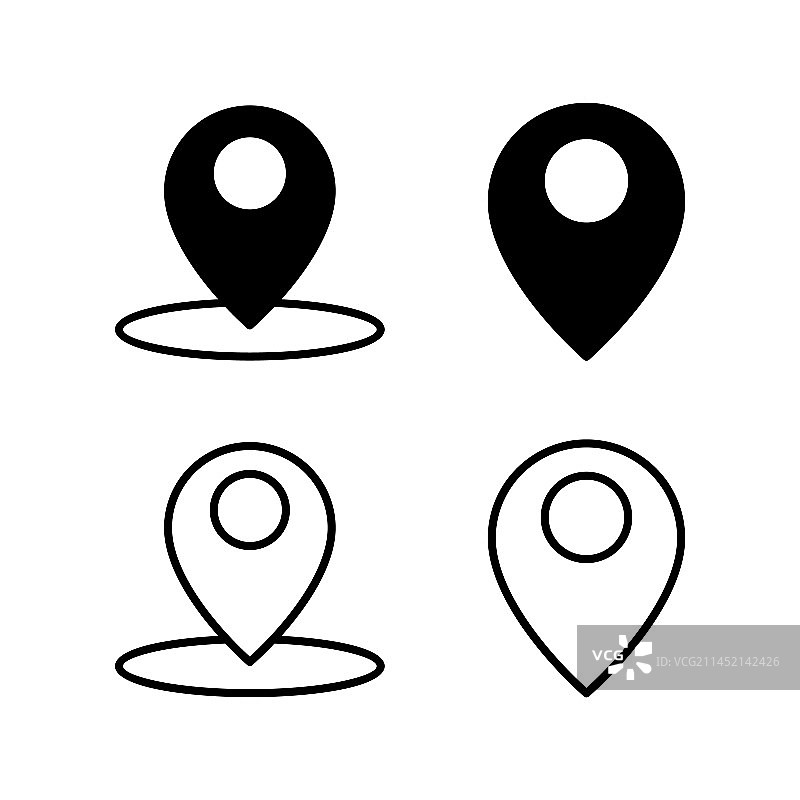 地址图标位置图标地址符号图钉图片素材