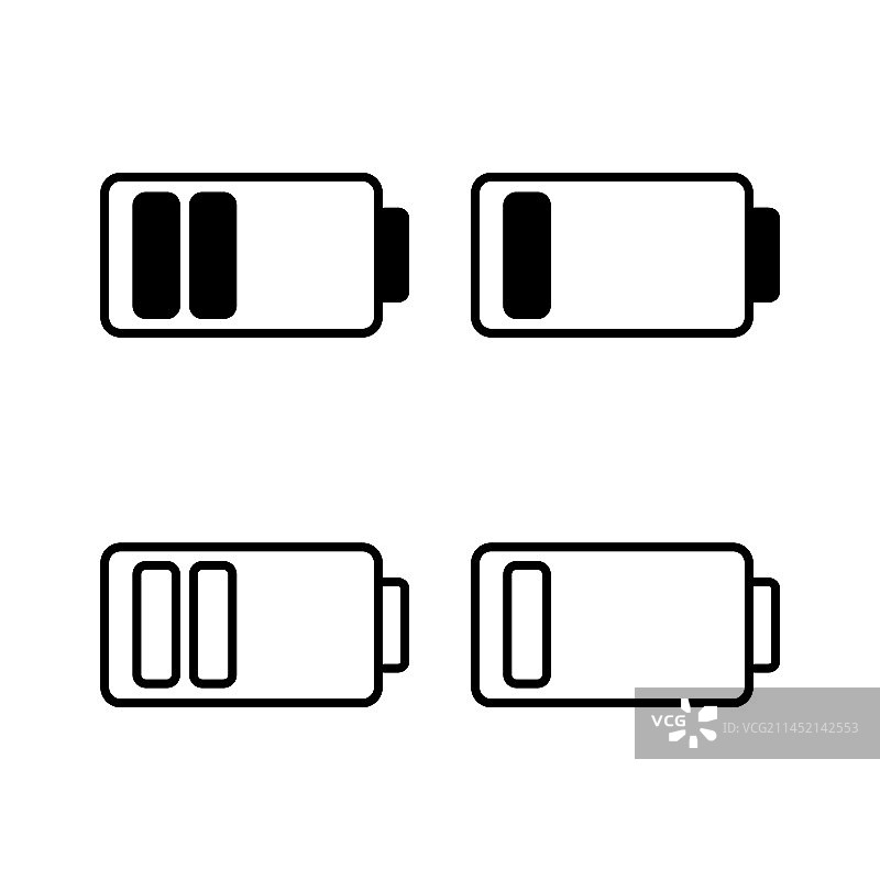 电池图标电量指示器图片素材