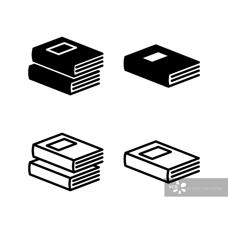 书籍图标，打开的书籍图标图片素材