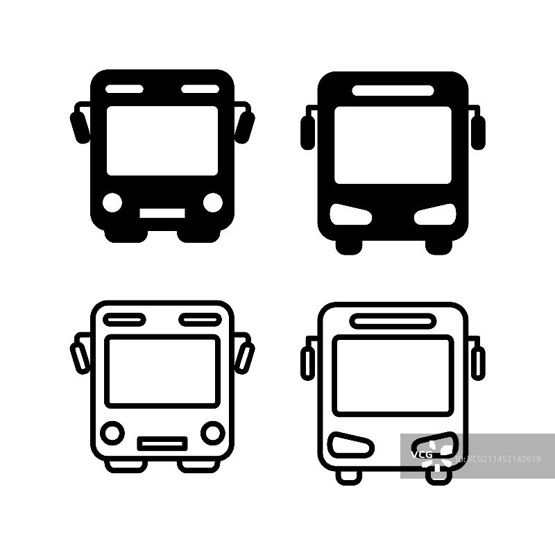 公交车图标图片素材