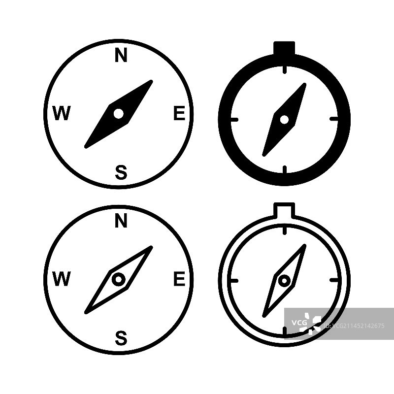 指南针图标导航图片素材