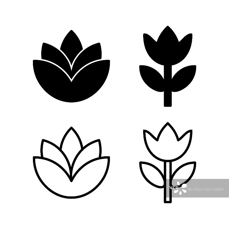 花朵图标图片素材