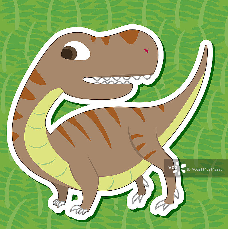 可爱恐龙贴纸26图片素材