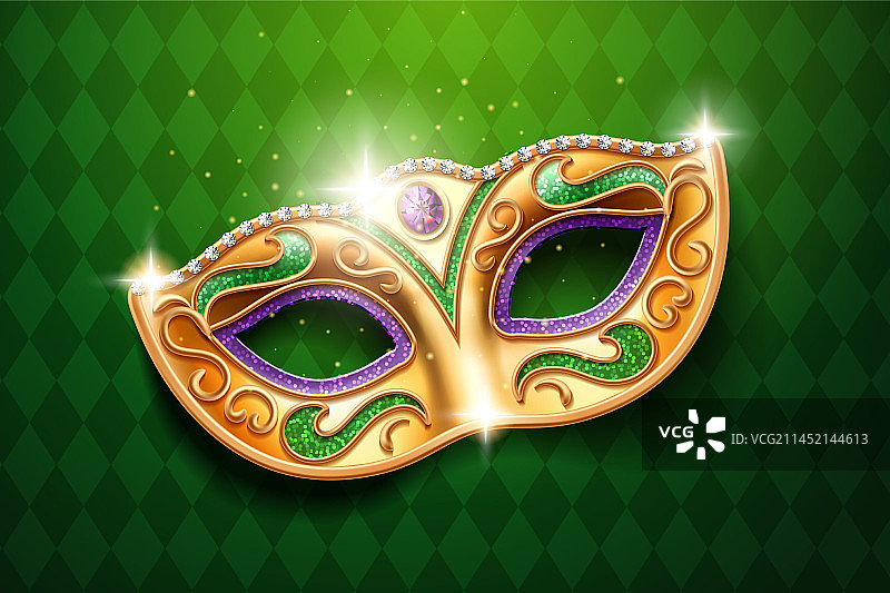 化装舞会钻石面具图片素材