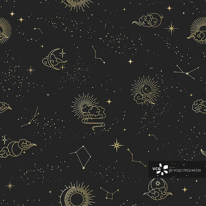 无缝星系图案图片素材