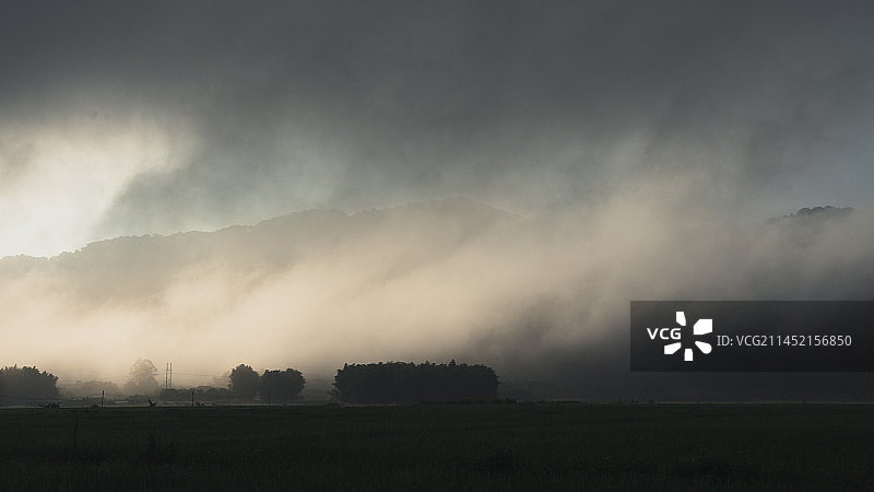 雨雾天的光影 正果图片素材