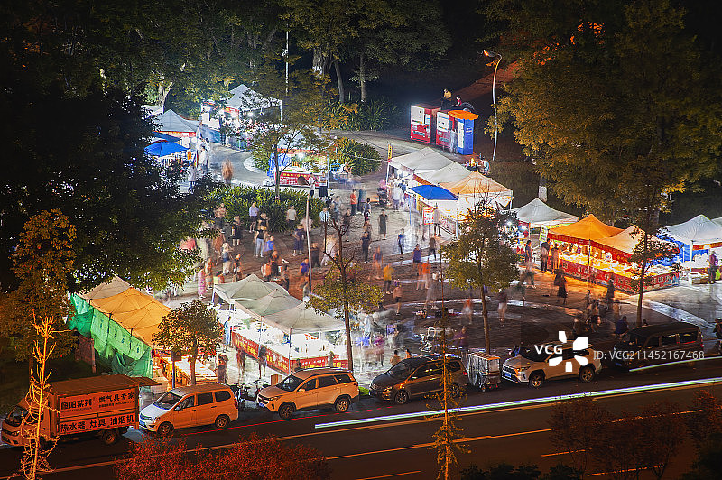 夜市成都锦江区三圣乡夜市图片素材