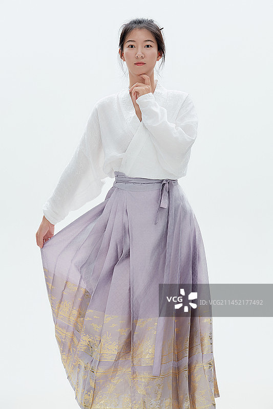 汉服风韵人像棚拍（汉服女性）图片素材